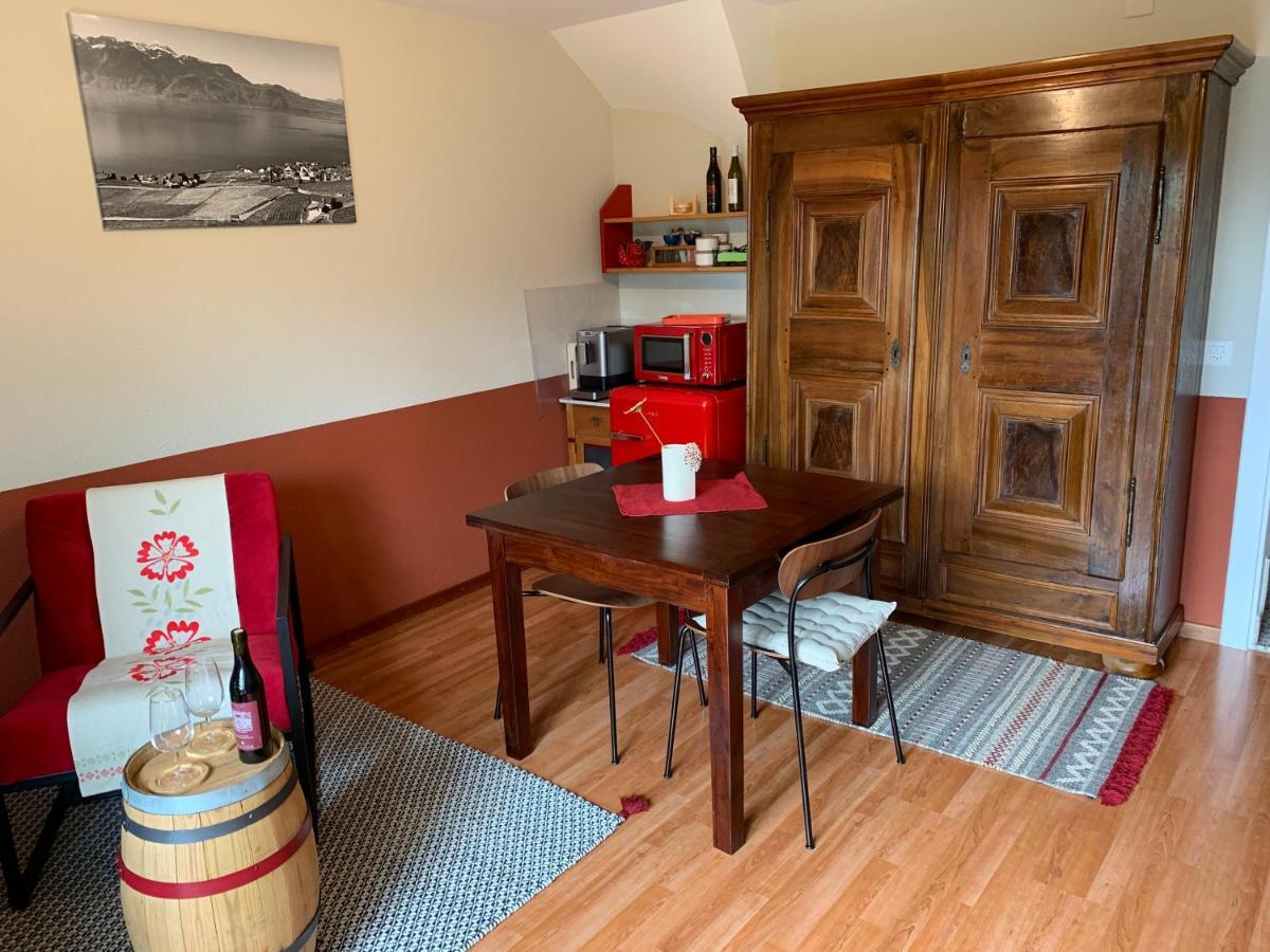 Apartamento La Gremillette Gourmande Lavaux Rivaz Exterior foto